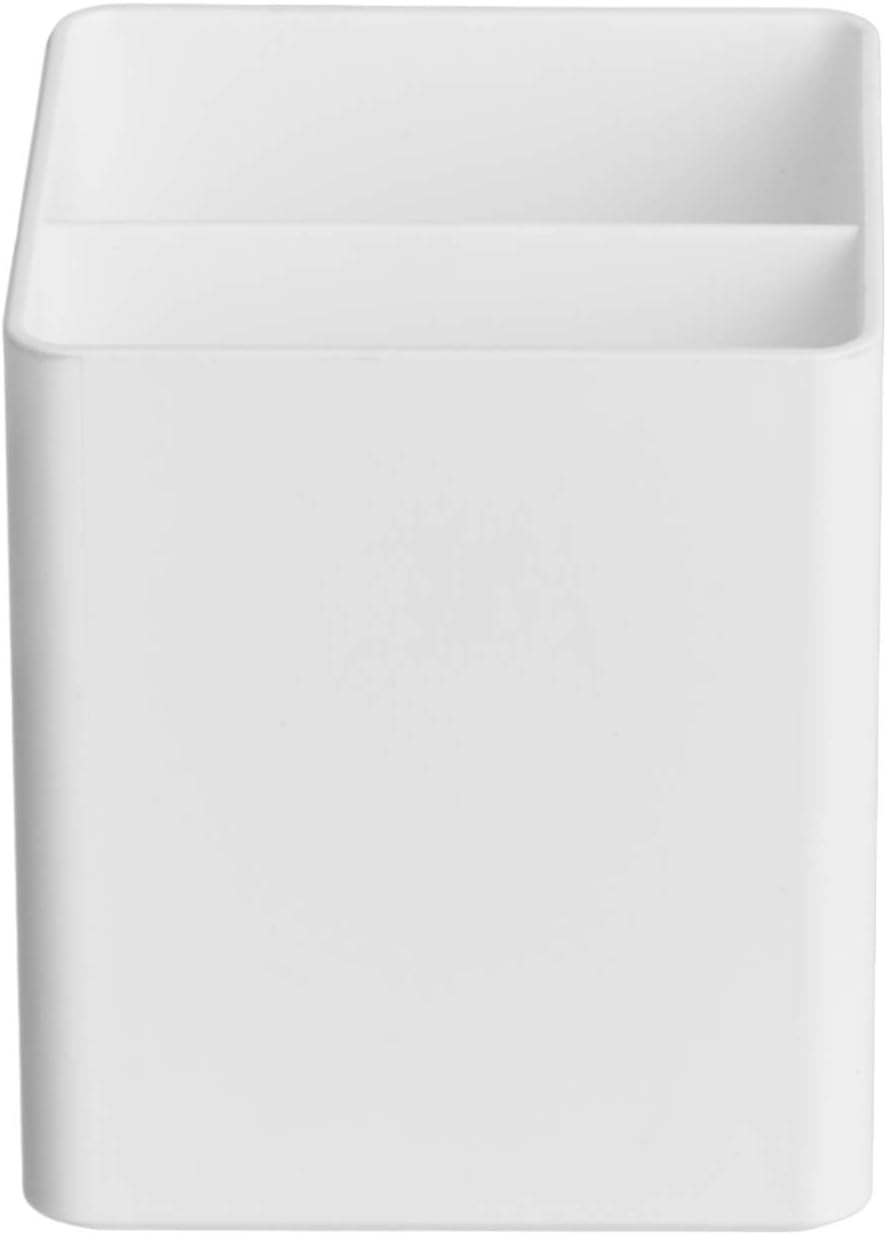 Plastic Desktop Organizer - Pen Holder for Pens/Pencils, White