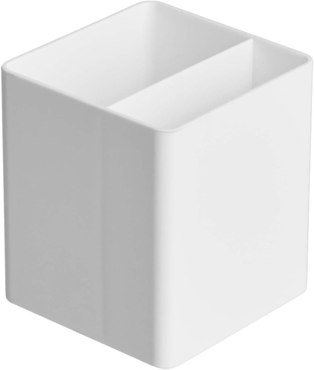 Plastic Desktop Organizer - Pen Holder for Pens/Pencils, White