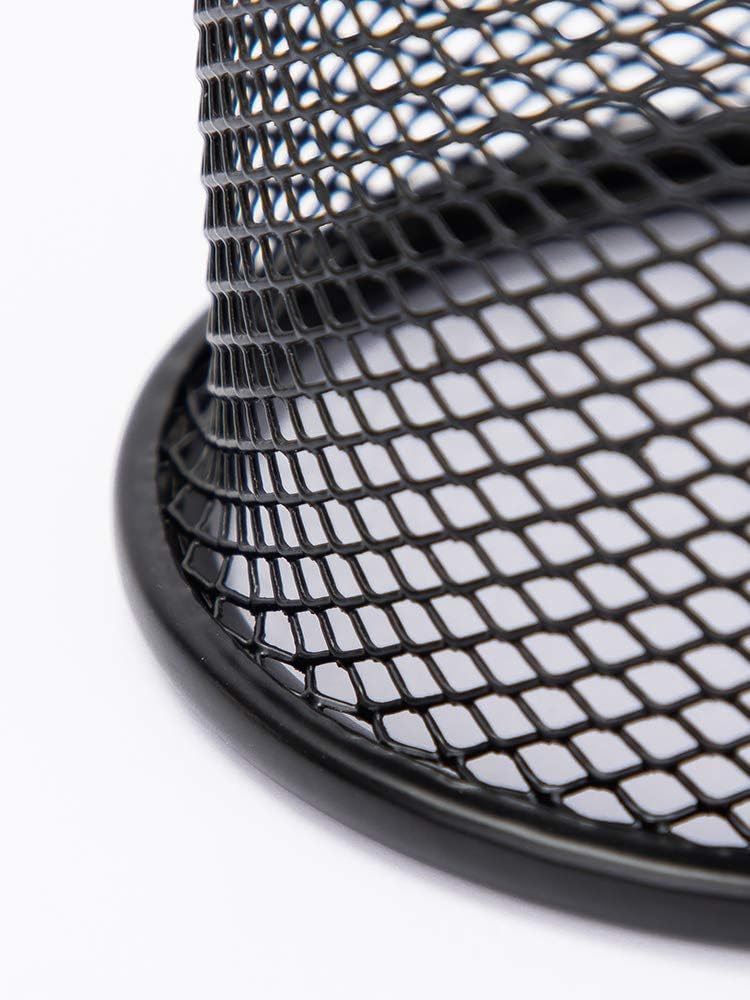 Black Metal Mesh Desktop Organizer