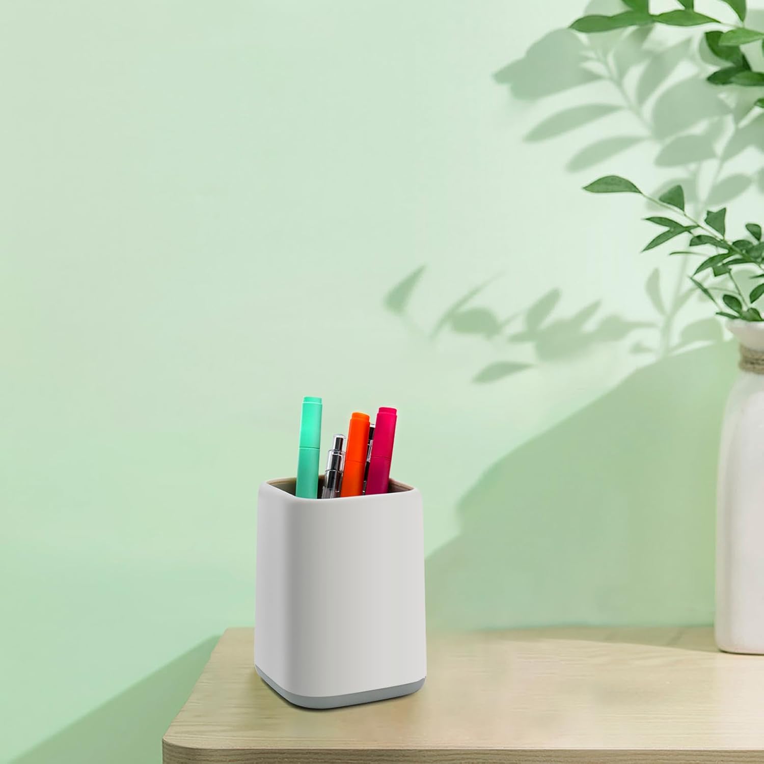 Modern Oval-Square Multi-Use Pen Holder
