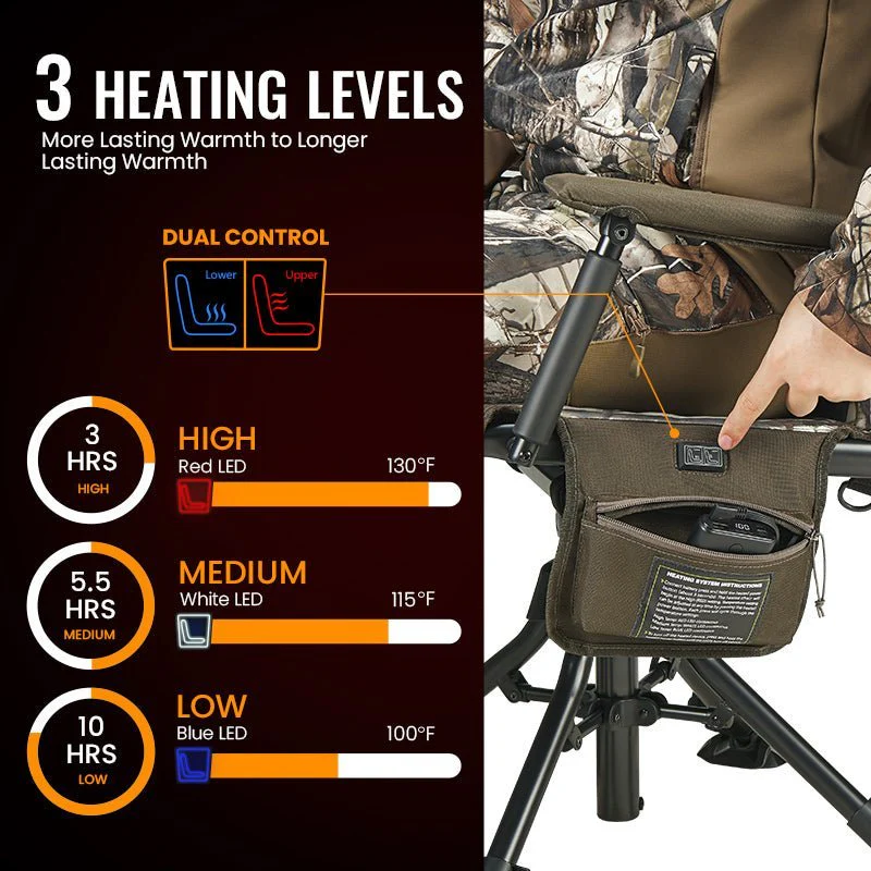 Adjustable Heated Hunting Chai